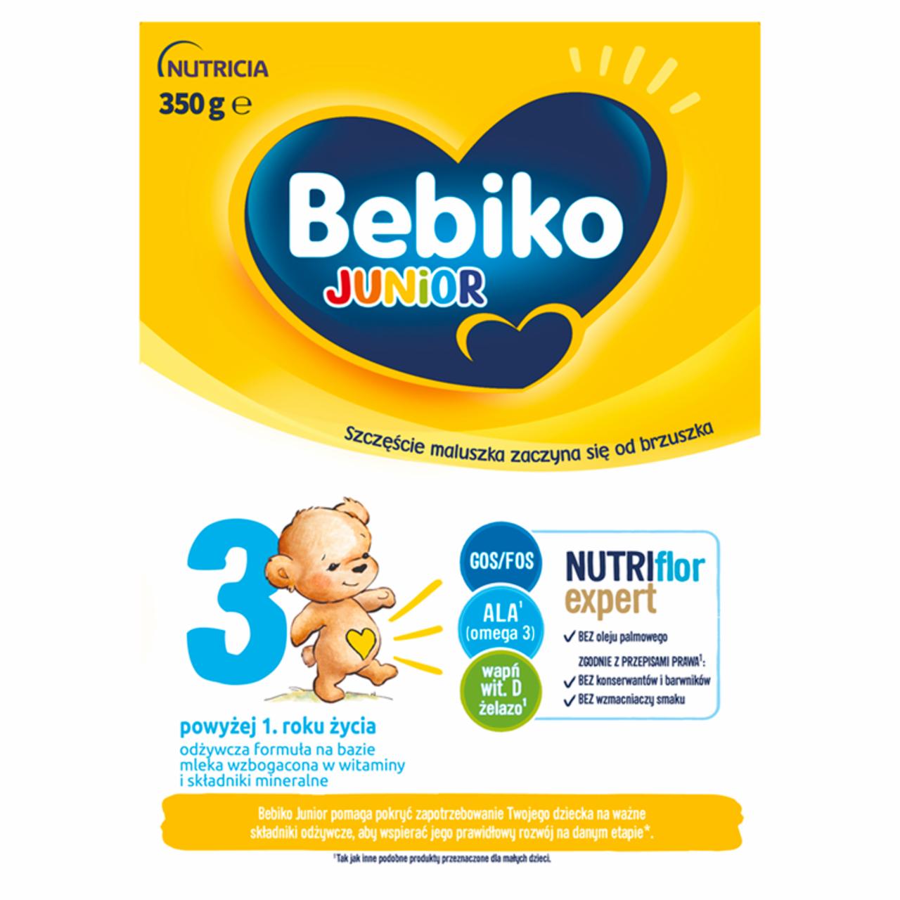 Zdjęcia - Bebiko Junior 3 Odżywcza formuła na bazie mleka dla dzieci powyżej 1. roku życia 350 g