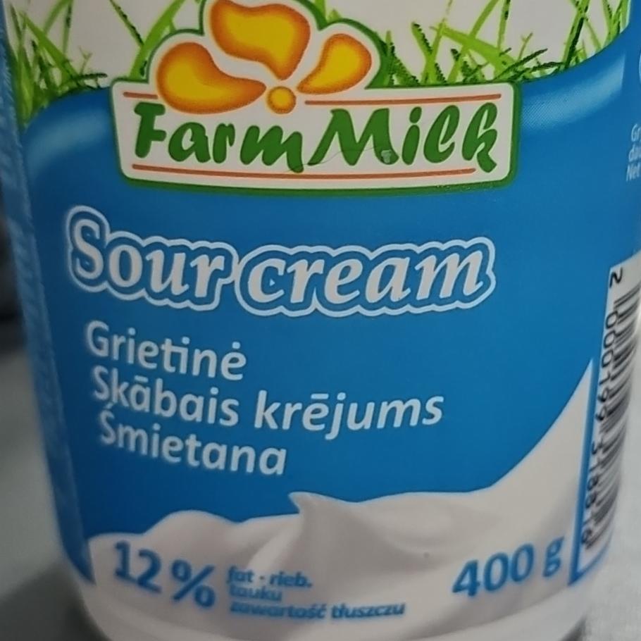 Zdjęcia - Sour cream 12% Farm Milk