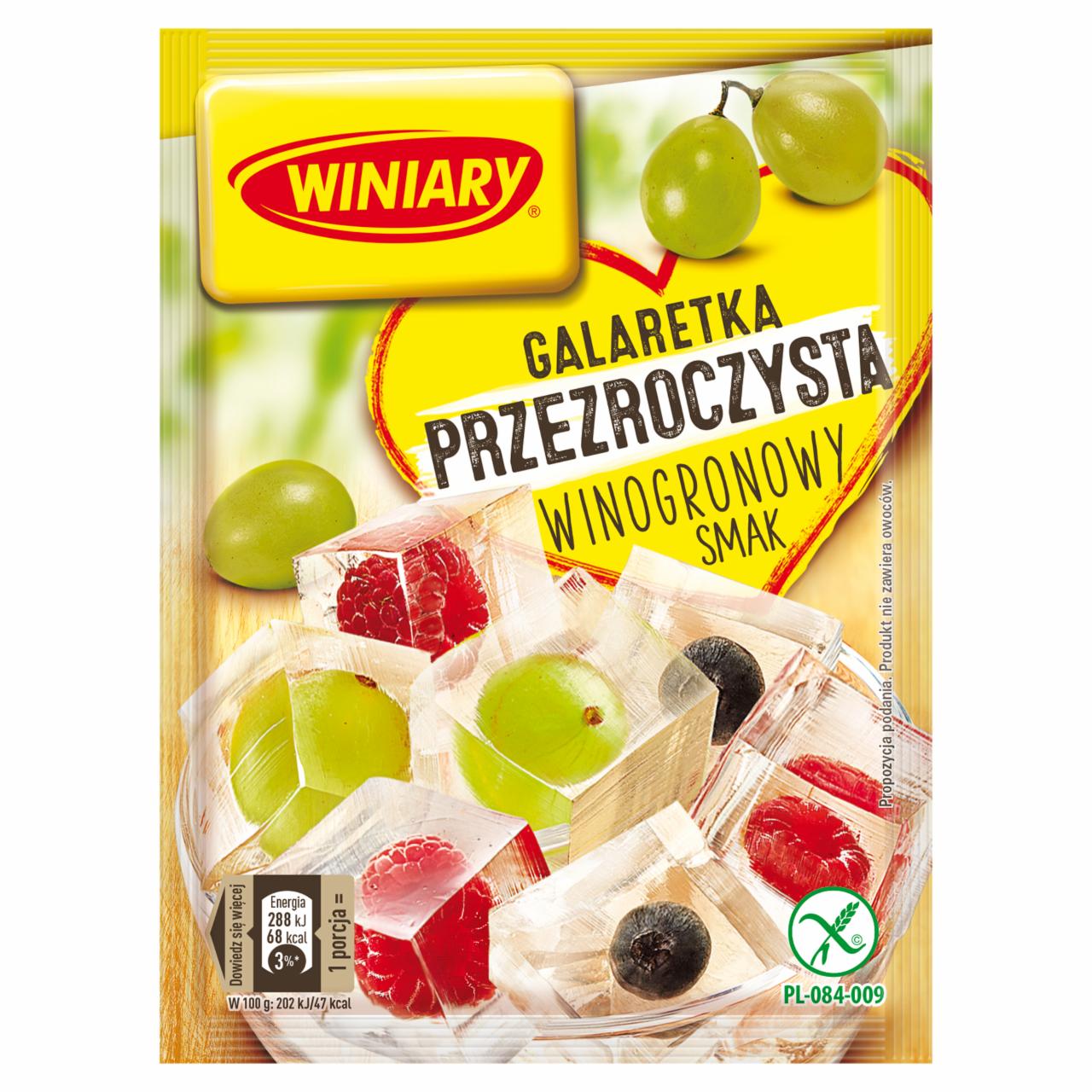 Zdjęcia - Winiary Galaretka przezroczysta winogronowy smak 71 g