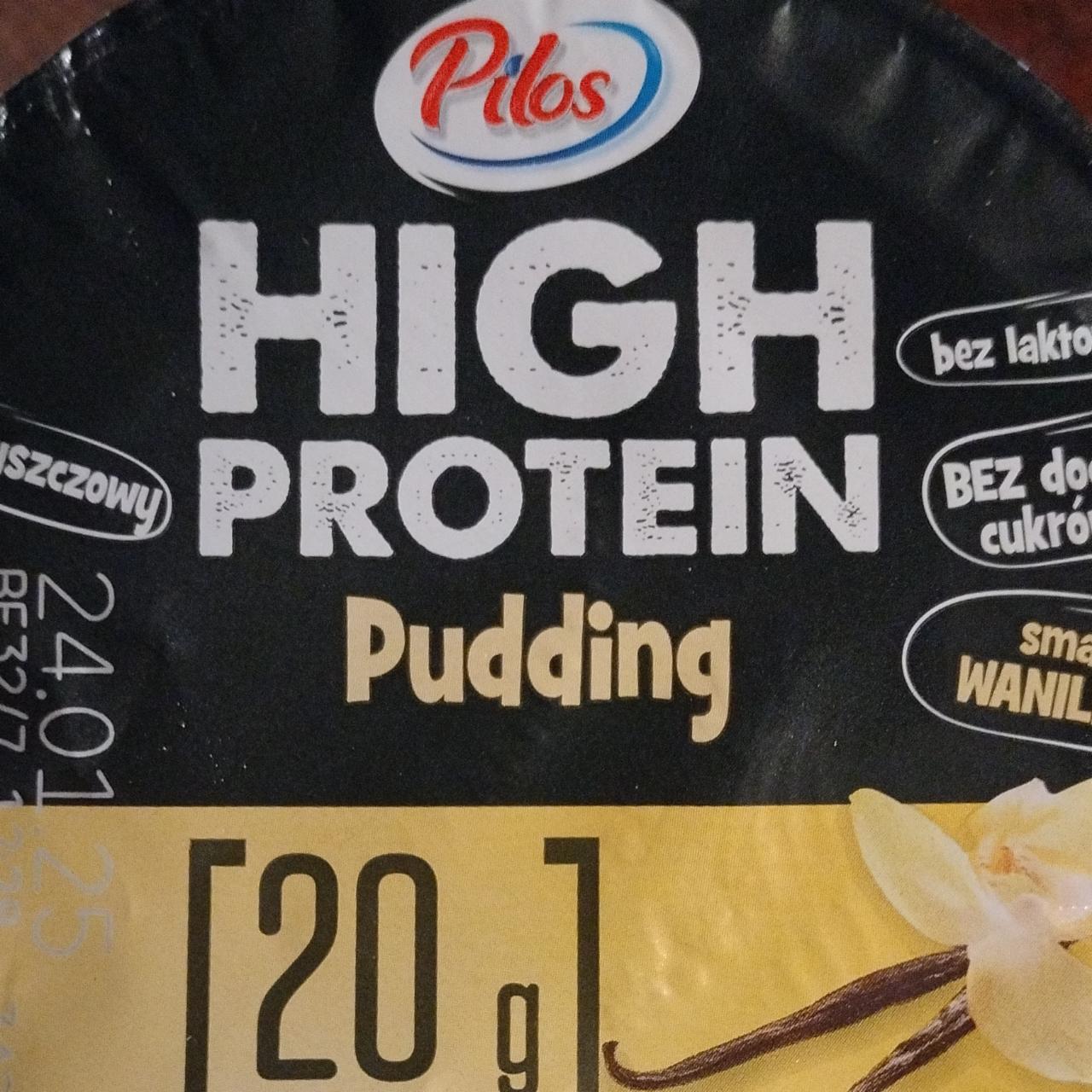 Zdjęcia - High protein pudding smak waniliowy Pilos