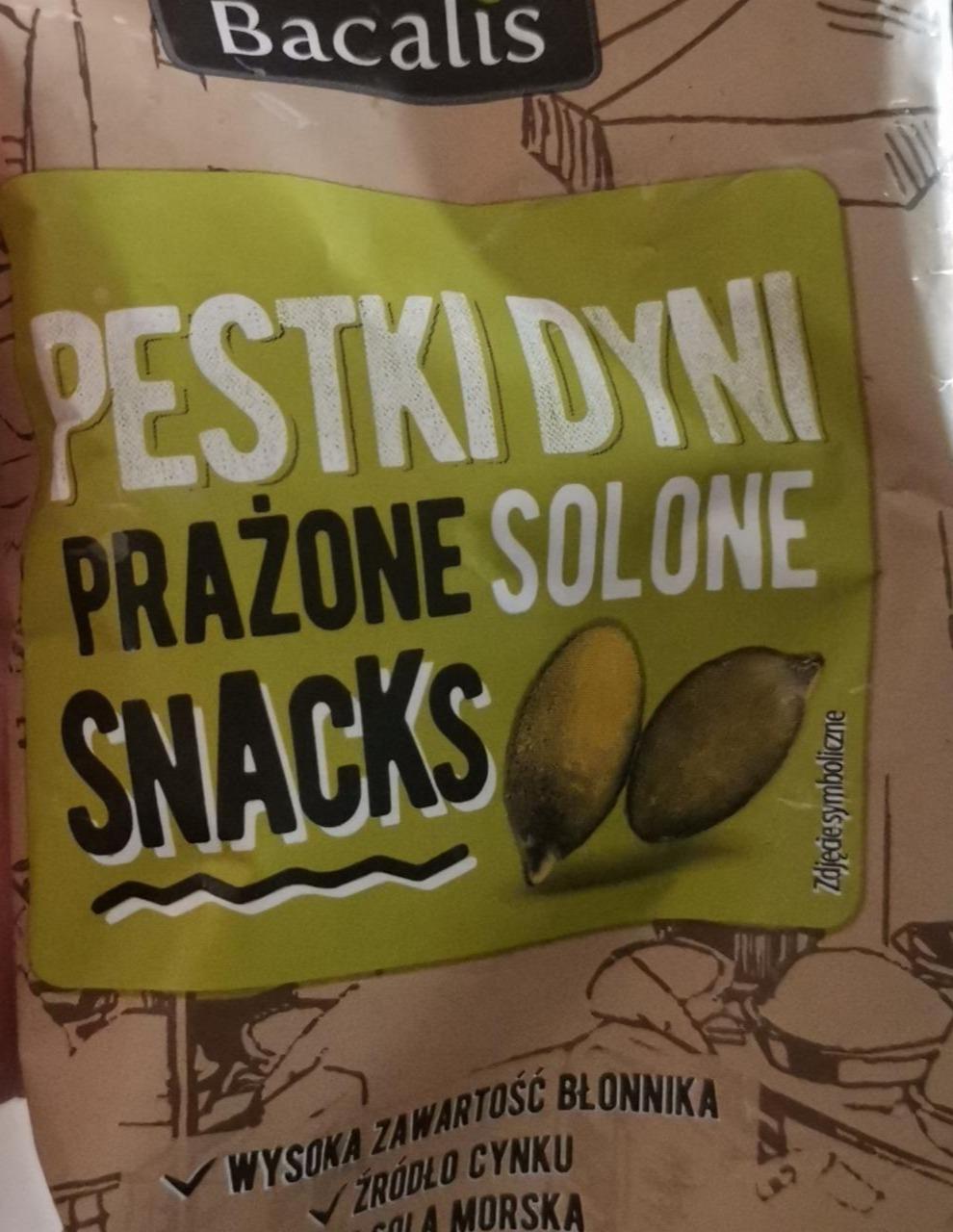 Zdjęcia - Pestki dyni prażone solone snacks Bacalis