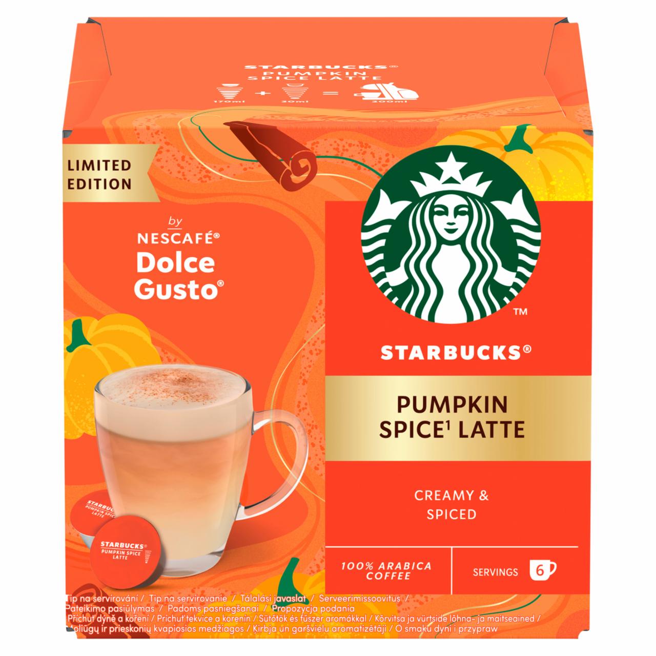 Zdjęcia - Starbucks Pumpkin Spice Latte Palona kawa mielona 129 g (6 x 16 g + 6 x 5,5 g)