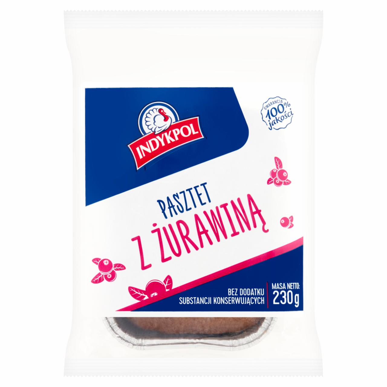 Zdjęcia - Indykpol Pasztet z żurawiną 230 g