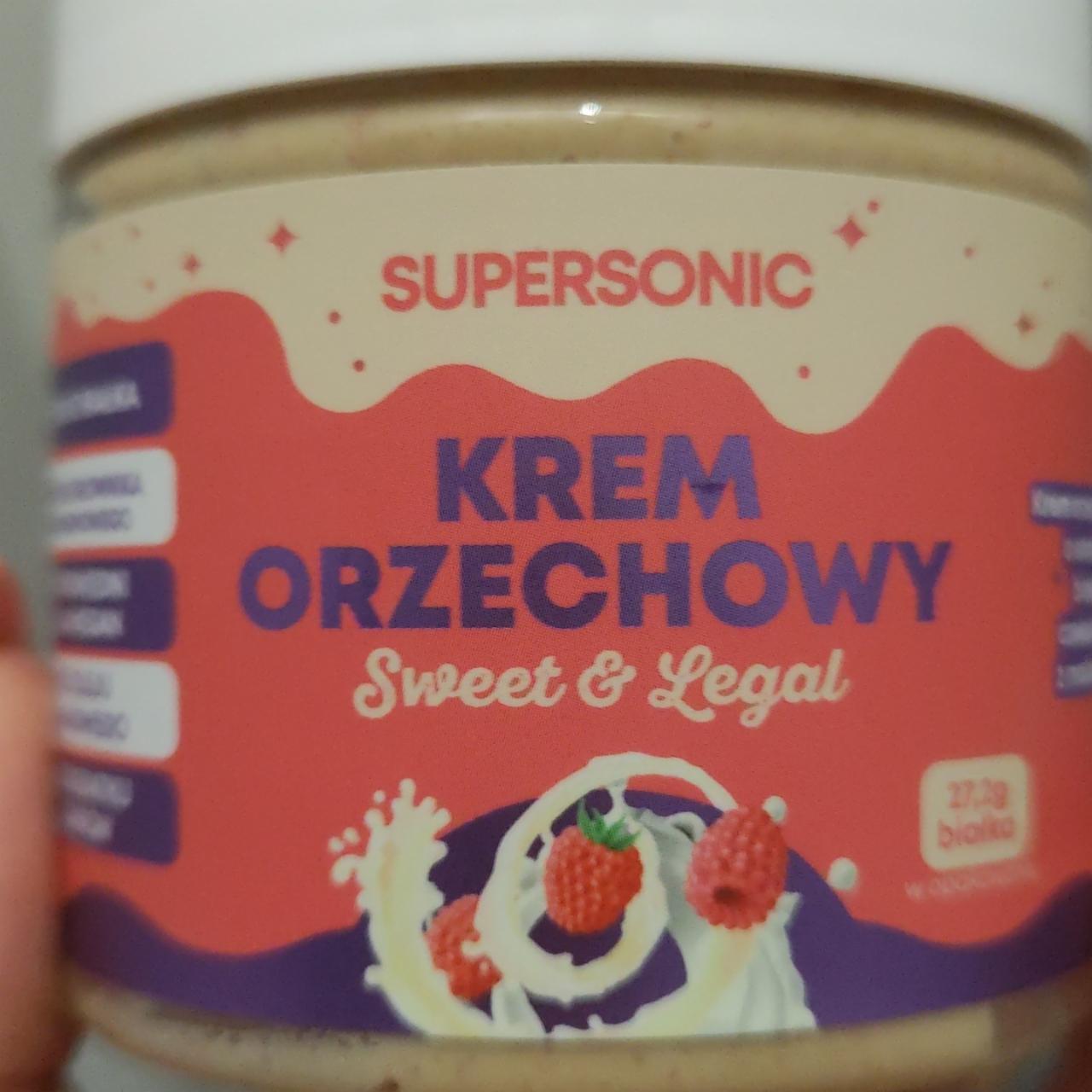 Zdjęcia - Krem orzechowy sweet & legal o smaku białej czekolady z malinami Supersonic