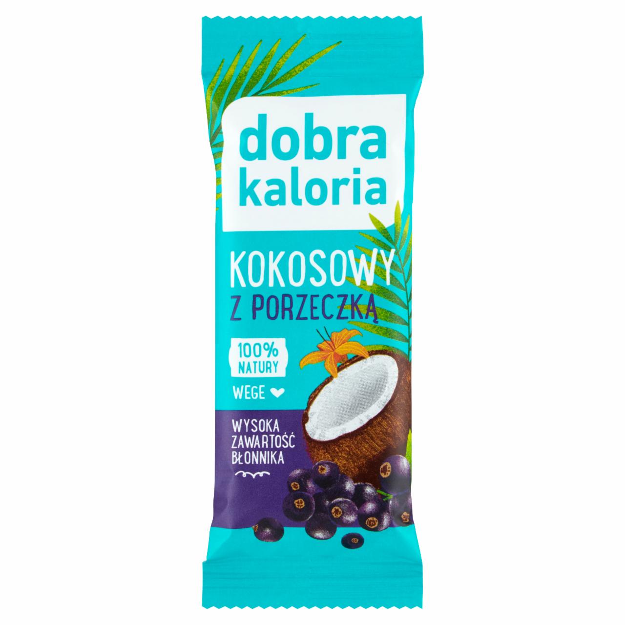 Zdjęcia - Dobra Kaloria Baton kokosowy z porzeczką 30 g