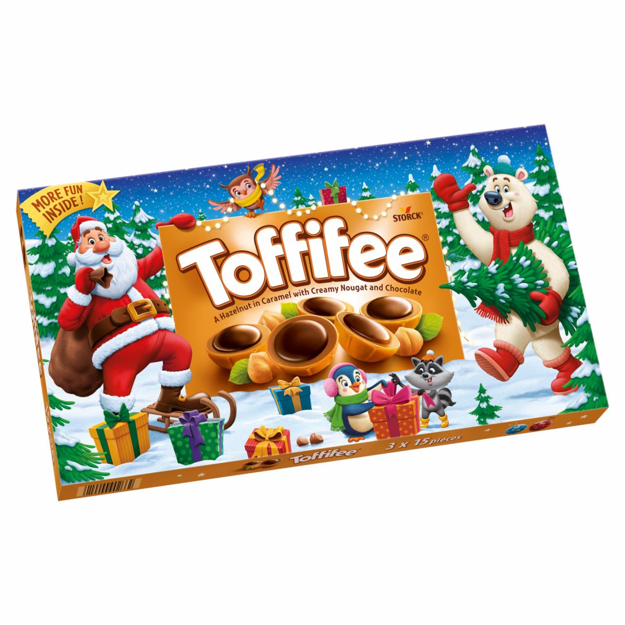 Zdjęcia - Toffifee Orzech laskowy w karmelu kremie orzechowym i czekoladzie 375 g (3 x 125 g)