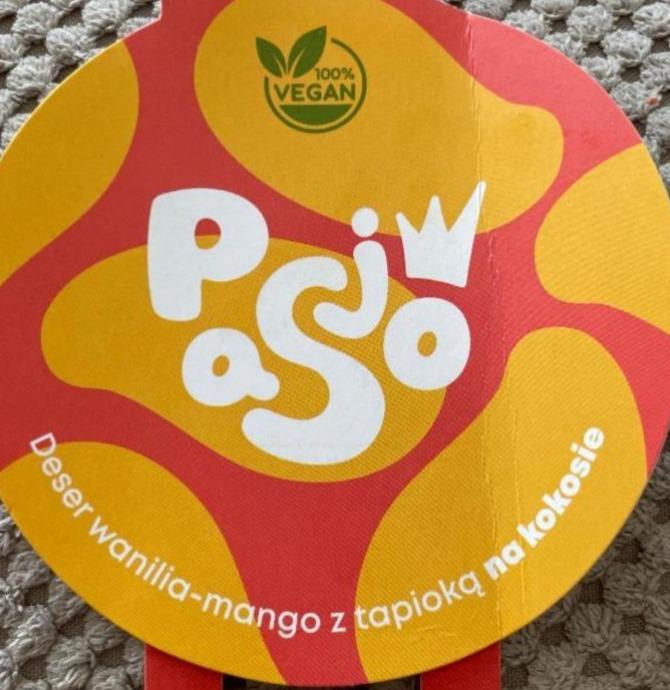 Zdjęcia - Deser wanilia-mango z tapioką na kokosie Pasjo