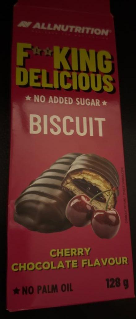 Zdjęcia - F**king delicious no added sugar biscuit cherry chocolate flavour Allnutrition