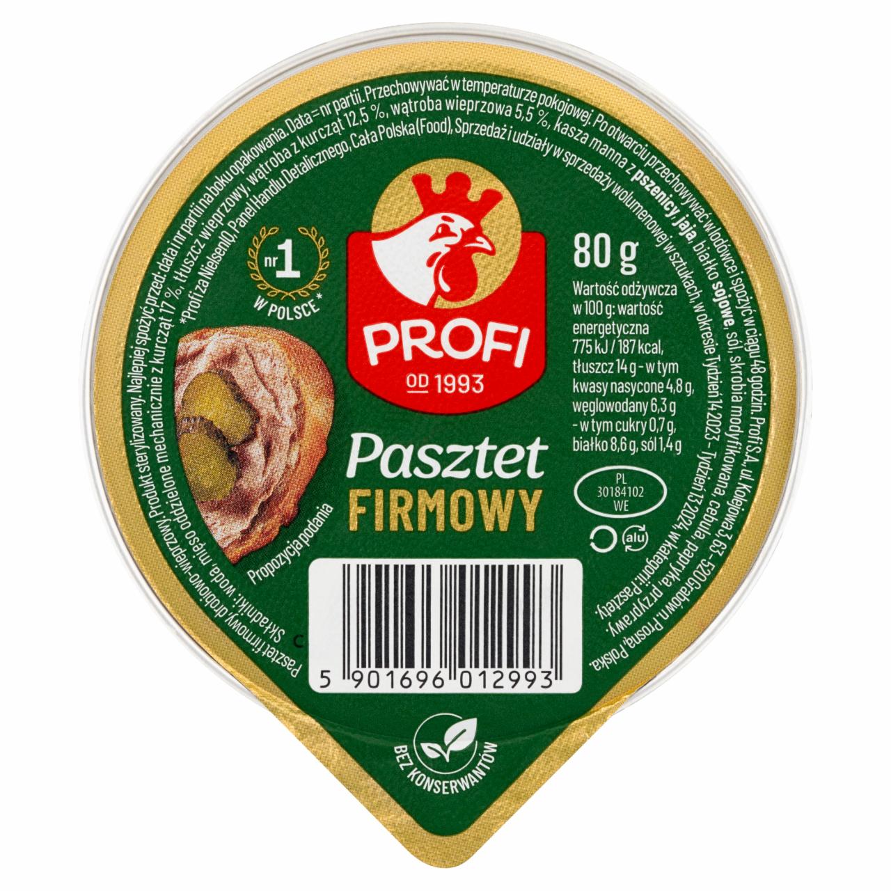 Zdjęcia - Profi Pasztet firmowy 80 g