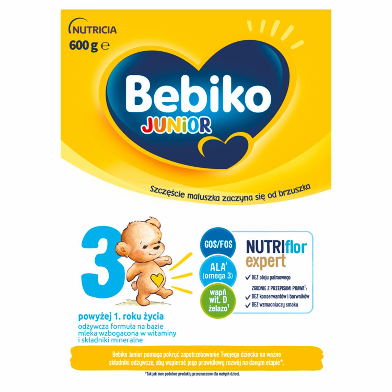 Zdjęcia - Bebiko Junior 3 Odżywcza formuła na bazie mleka dla dzieci powyżej 1. roku życia 600 g