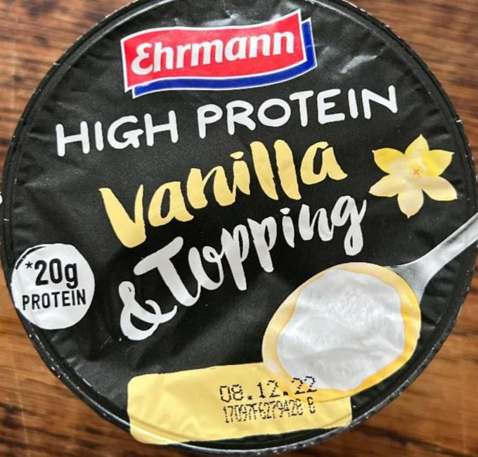 Zdjęcia - High Protein Vanilla Topping Ehrmann