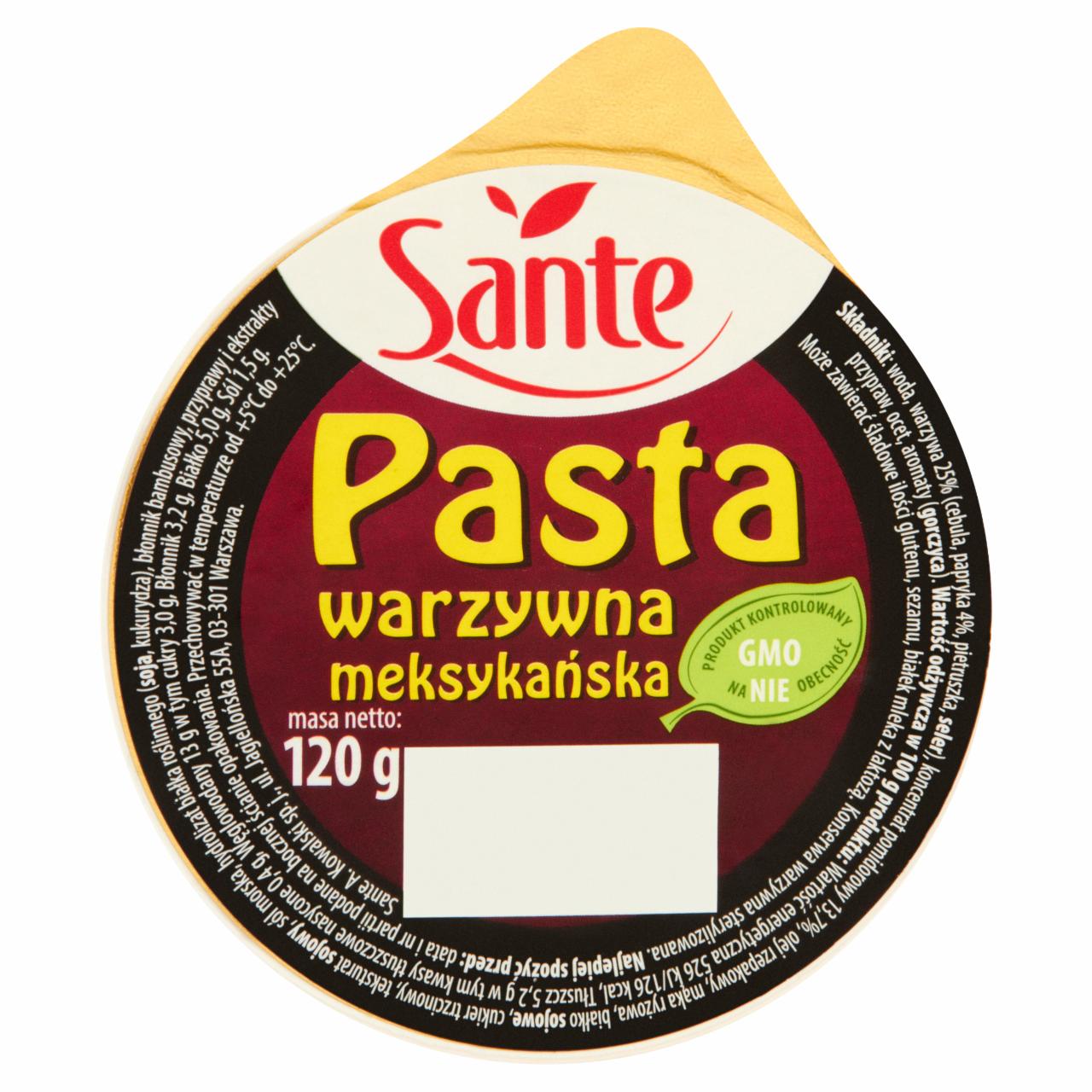 Zdjęcia - Sante Pasta warzywna meksykańska 120 g