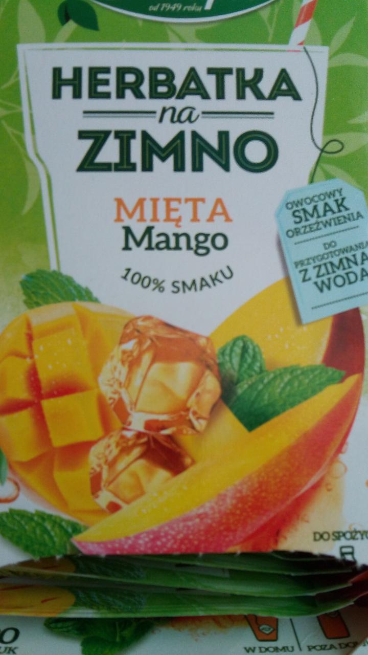 Zdjęcia - Herbatka na zimno mięta mango Herbapol