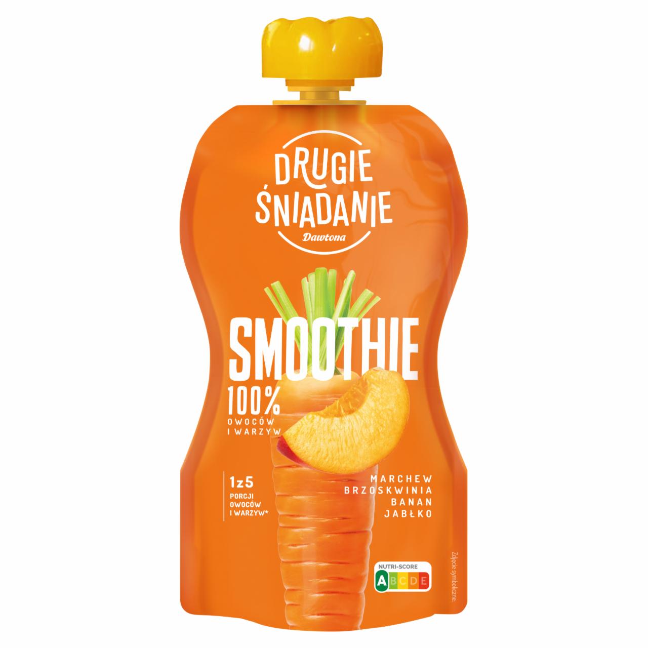 Zdjęcia - Drugie Śniadanie Smoothie marchew brzoskwinia banan jabłko 250 ml