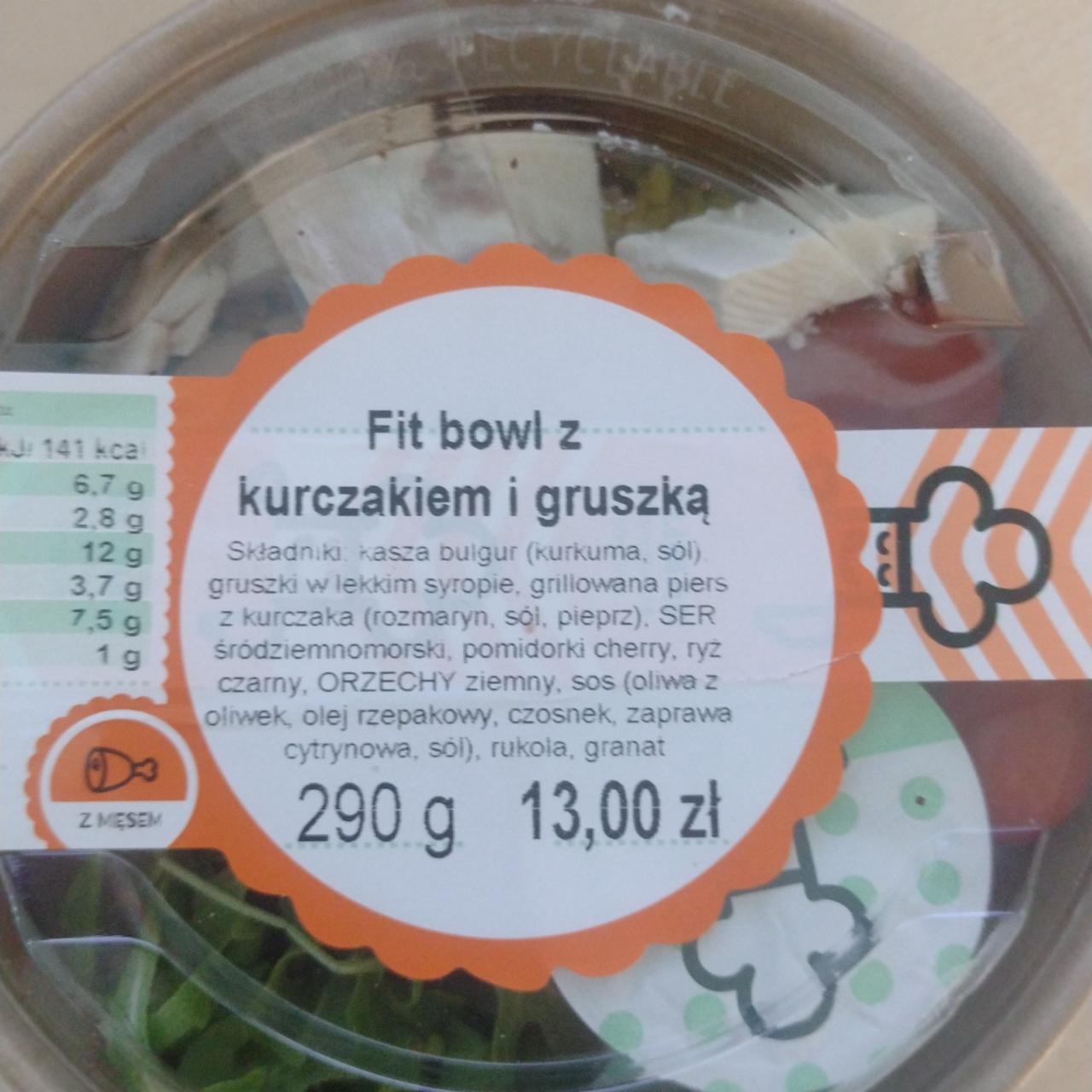 Zdjęcia - Fit bowl z kurczakiem i gruszką Ślimak