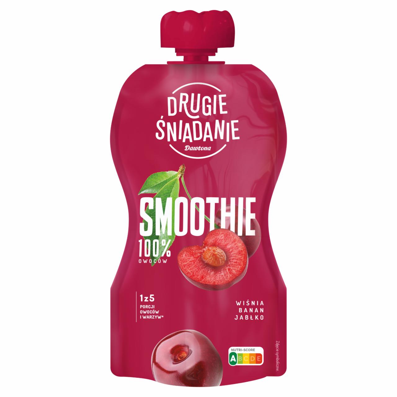 Zdjęcia - Drugie Śniadanie Smoothie wiśnia banan jabłko 250 ml