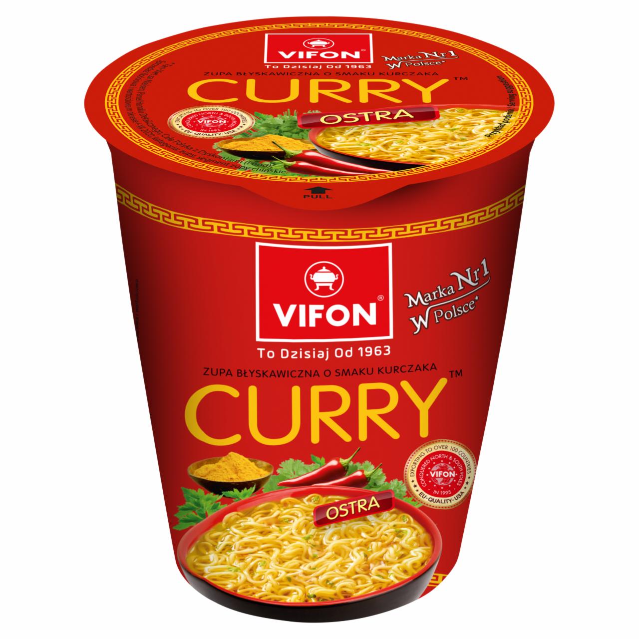 Zdjęcia - Vifon Zupa błyskawiczna o smaku kurczaka curry 60 g