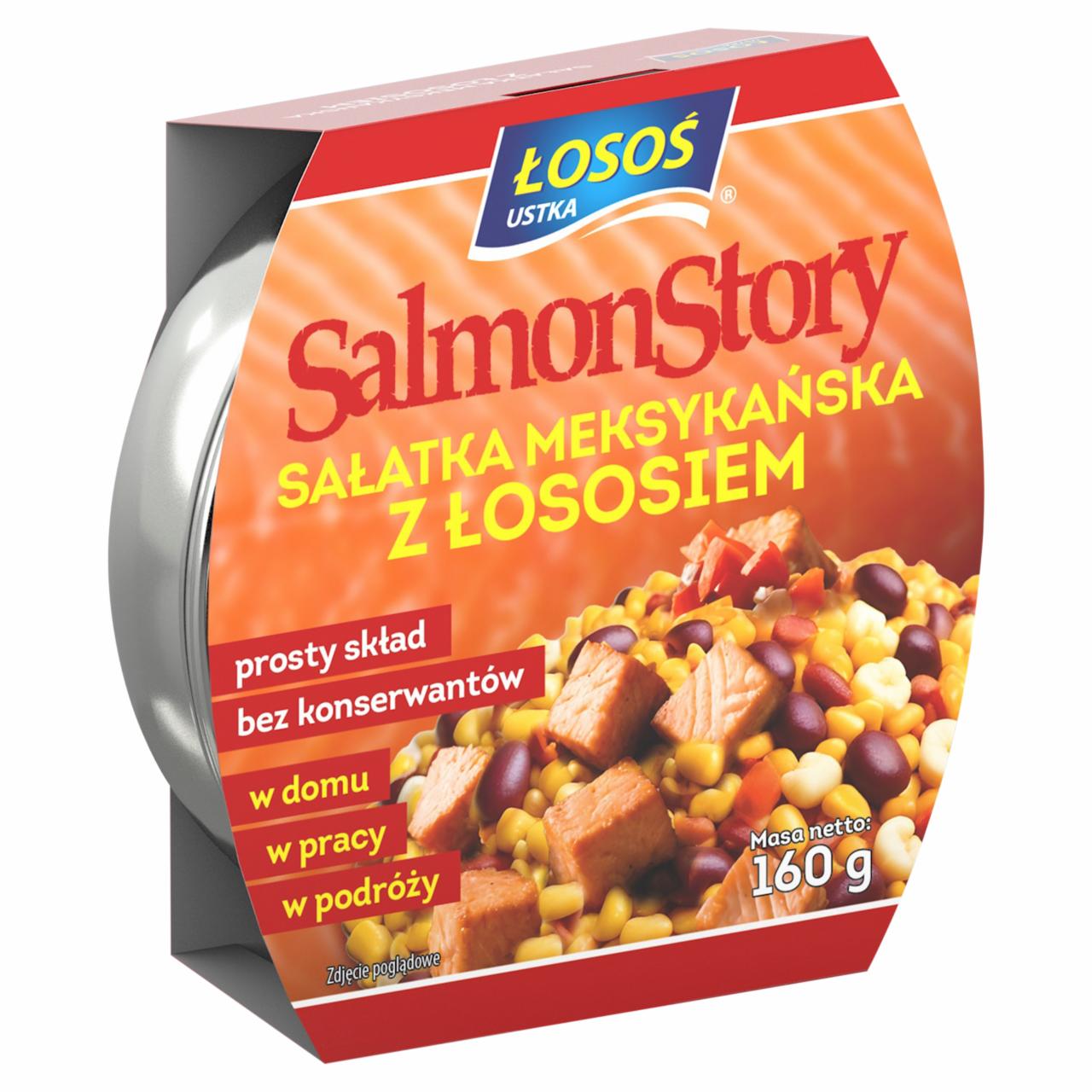 Zdjęcia - Łosoś Ustka SalmonStory Sałatka indyjska z łososiem 160 g