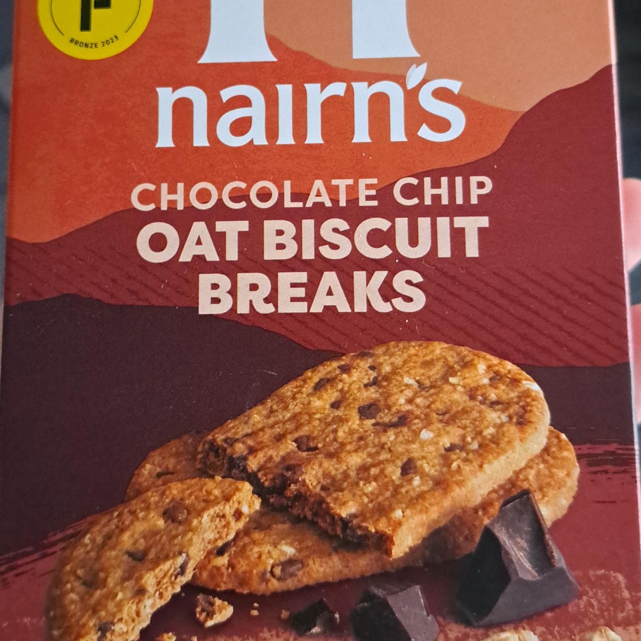 Zdjęcia - Chocolate chip Oat Biscuit Breaks Nairn's