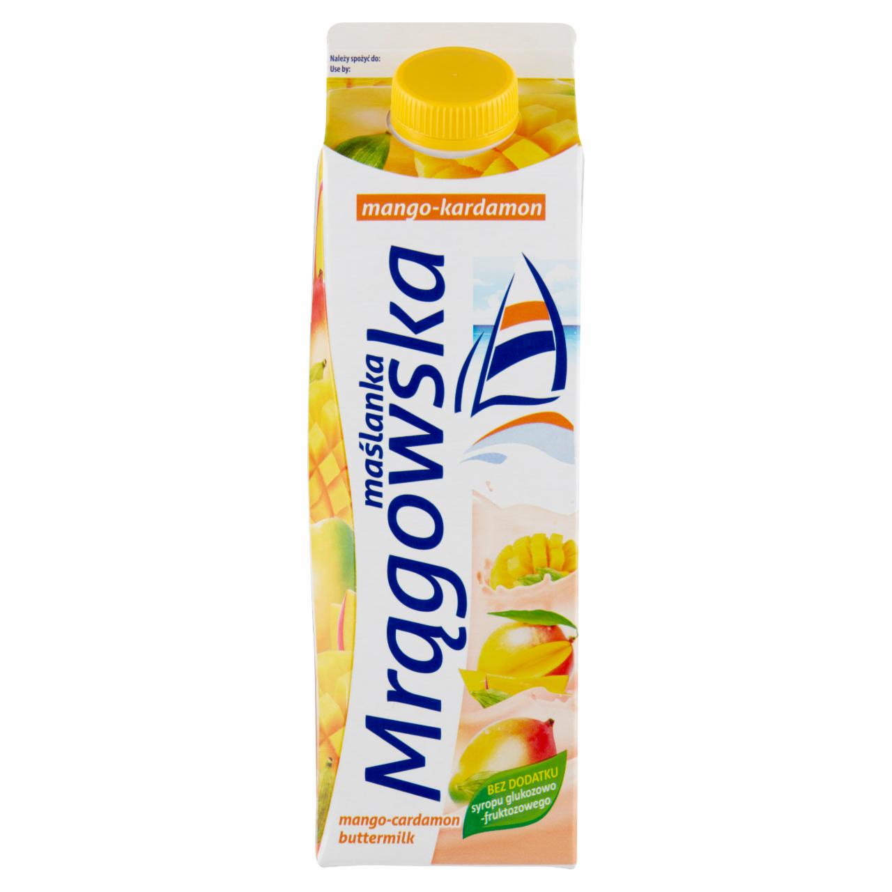 Zdjęcia - Mlekpol Maślanka Mrągowska mango-kardamon 1 l