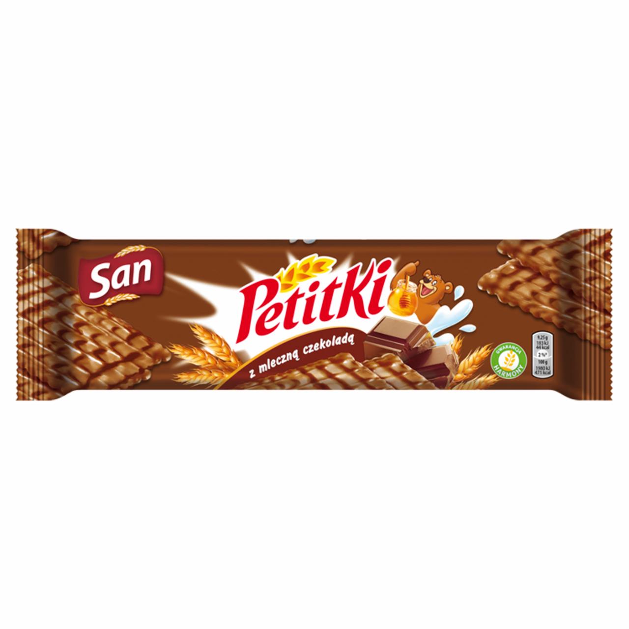 Zdjęcia - San Petitki Herbatniki z mleczną czekoladą 138 g