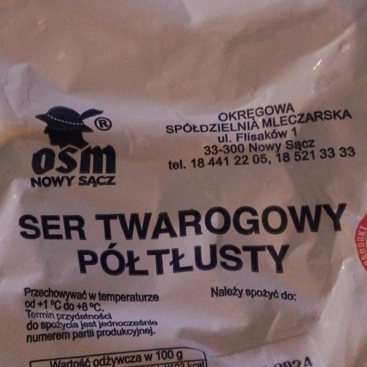 Zdjęcia - Ser twarogowy półtłusty OSM Nowy Sącz