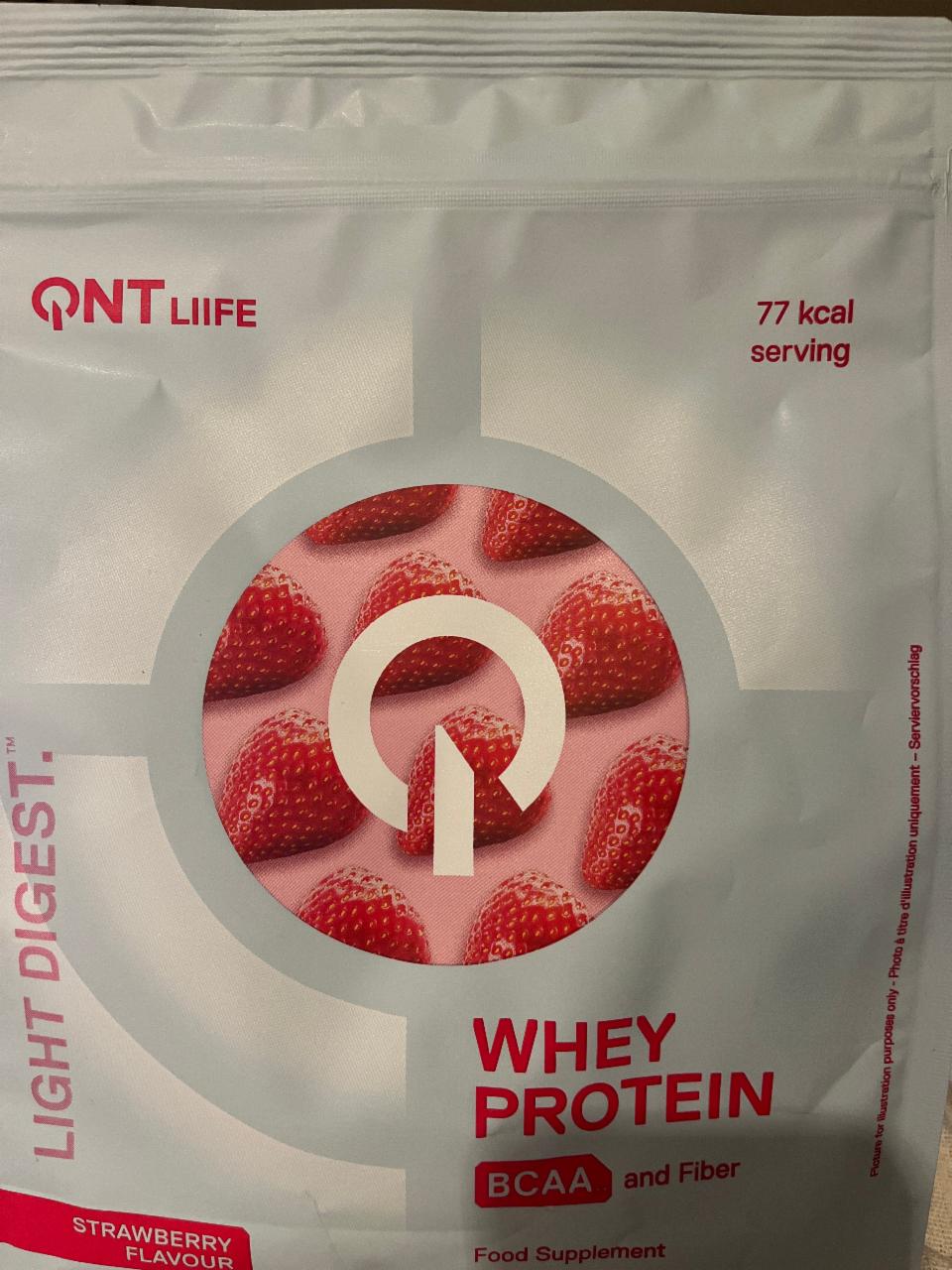 Zdjęcia - Light digest whey protein strawberry flavour QNT