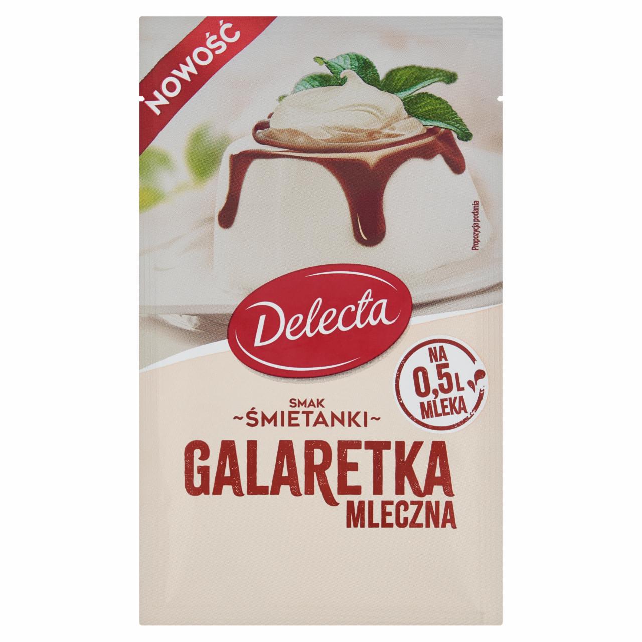 Zdjęcia - Delecta Galaretka mleczna smak śmietanki 60 g