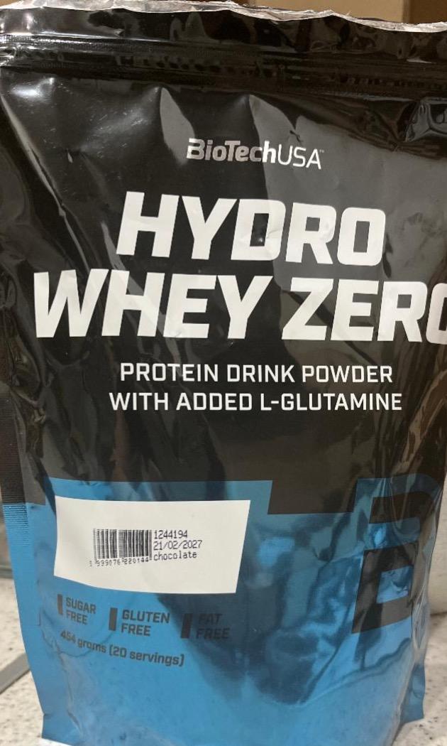 Zdjęcia - Hydro whey zero protein drink powder Chocolate BioTech USA