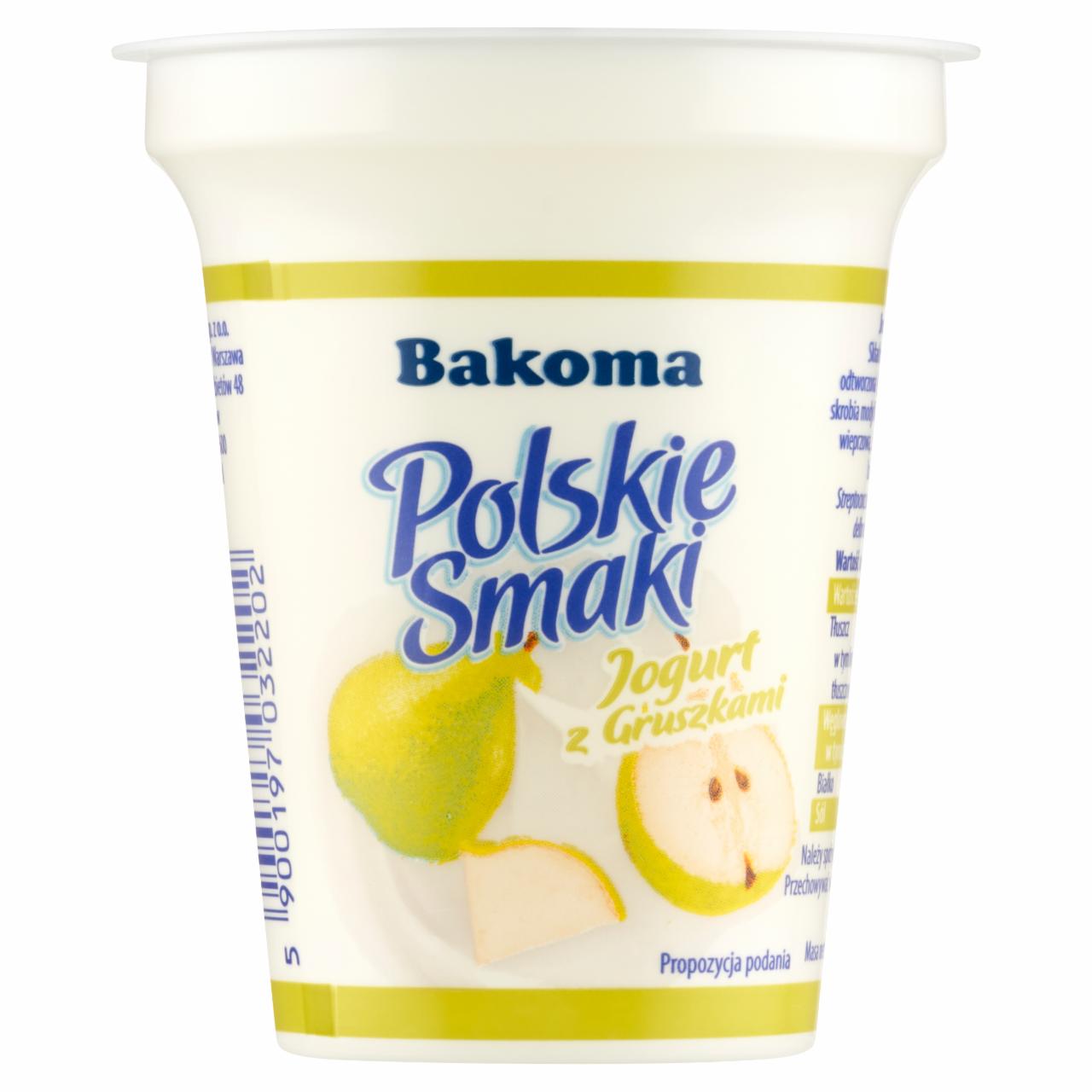 Zdjęcia - Bakoma Polskie Smaki Jogurt z gruszkami 150 g