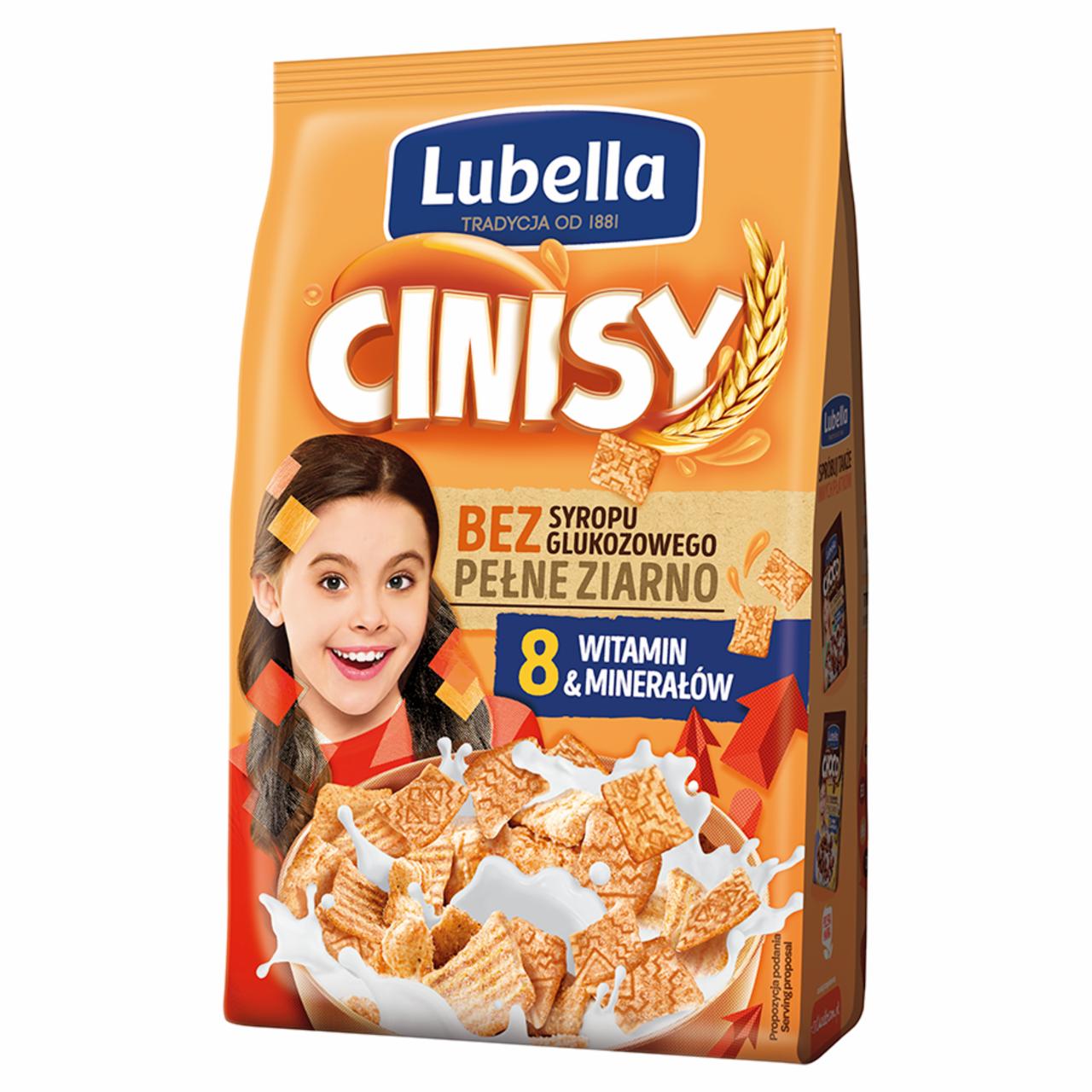 Zdjęcia - Lubella Cinisy Zbożowe kwadraciki o smaku cynamonowym 500 g