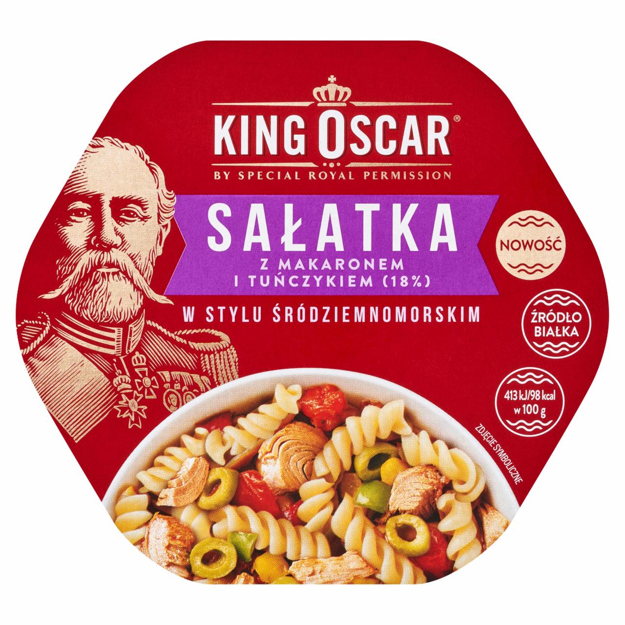 Zdjęcia - King Oscar Sałatka z makaronem i tuńczykiem w stylu śródziemnomorskim 220 g