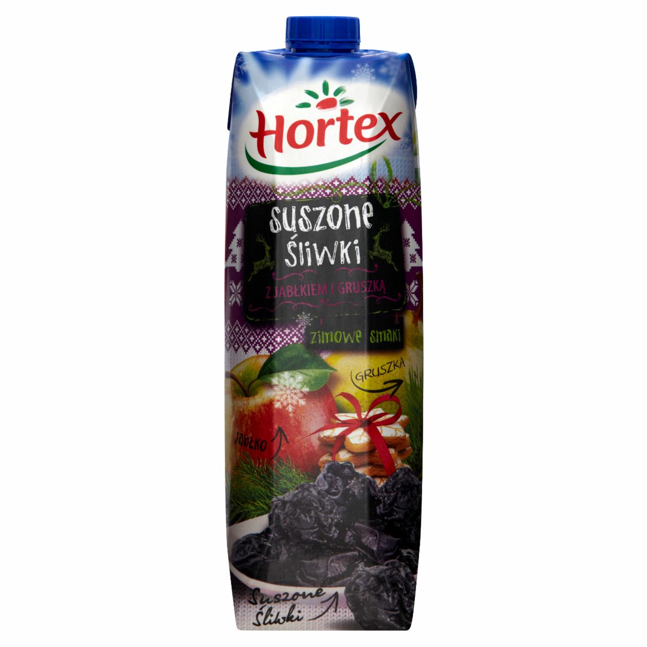 Zdjęcia - Hortex Zimowe smaki Suszone śliwki z jabłkiem i gruszką Napój 1 l