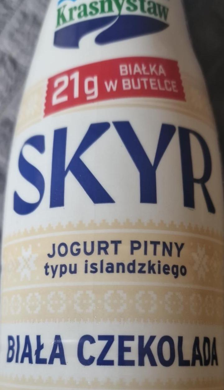 Zdjęcia - Skyr jogurt pitny typu islandzkiego biała czekolada Krasnystaw