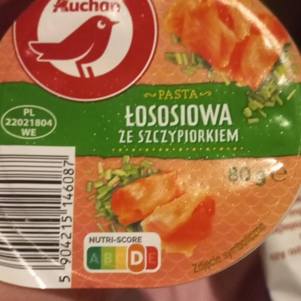 Zdjęcia - Pasta łososiowa ze szczypiorkiem Auchan