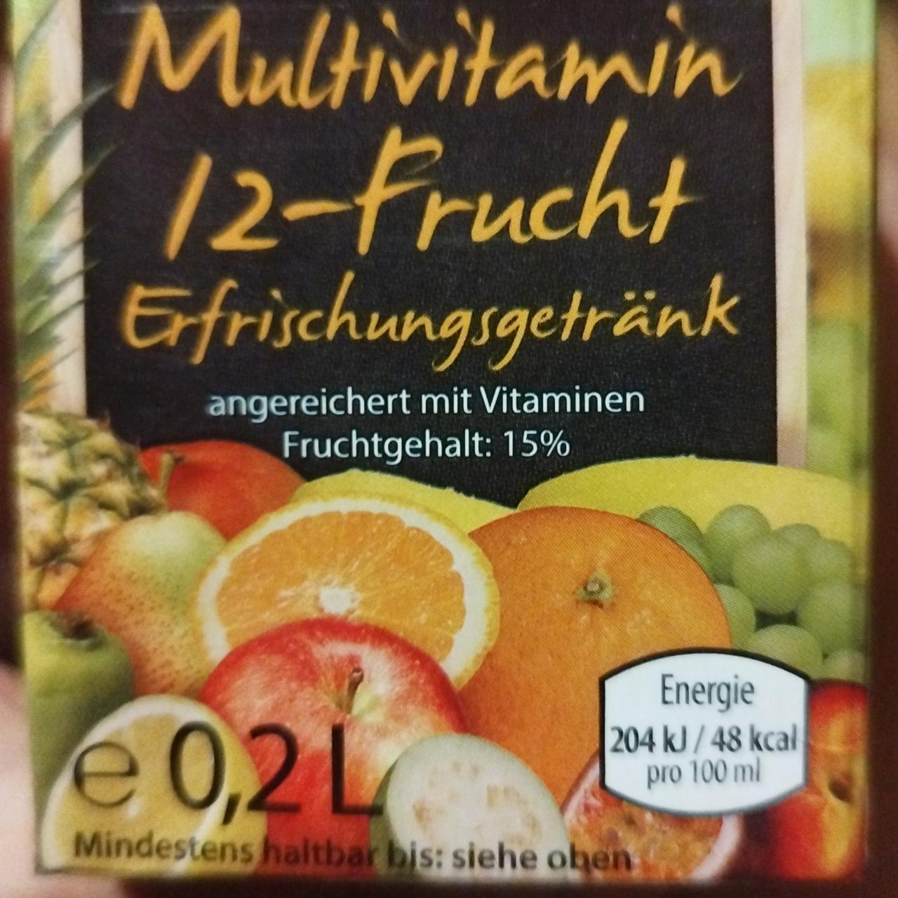 Zdjęcia - Sok multivitamin 12 frucht erfrischungsgetrank