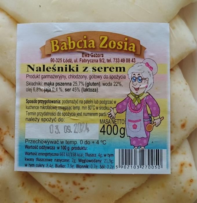 Zdjęcia - Naleśniki z serem Babcia Zosia