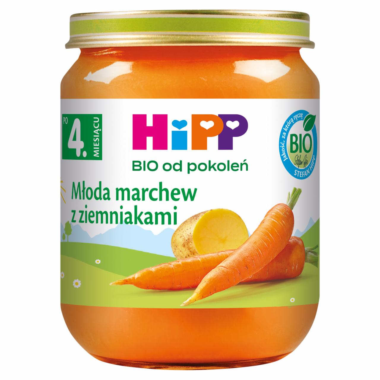 Zdjęcia - HiPP BIO Młoda marchew z ziemniakami po 4. miesiącu 125 g