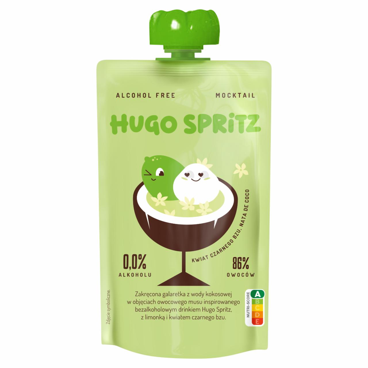 Zdjęcia - Drugie Śniadanie Mus owocowy z kawałkami galaretki kokosowej o o smaku Hugo Spritz 150 g