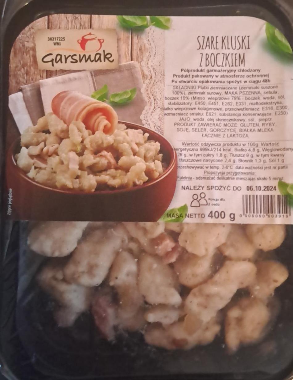 Zdjęcia - szare kluski z boczkiem Garsmak