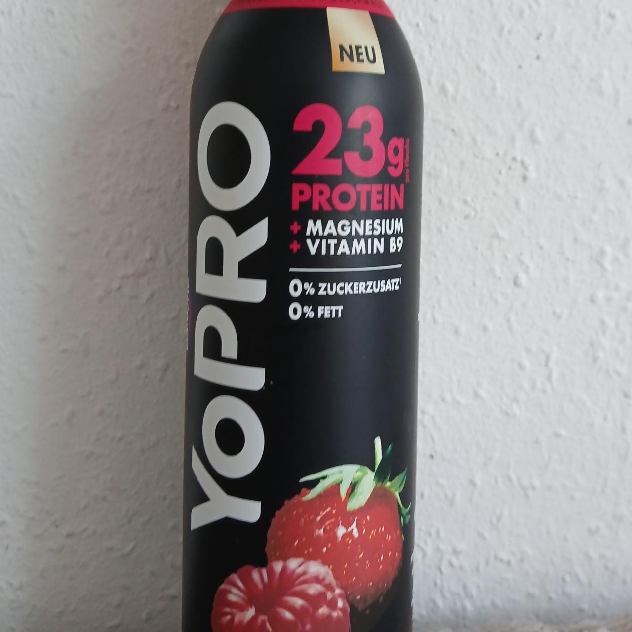 Zdjęcia - Yopro erdbeer himbeer drink Danone