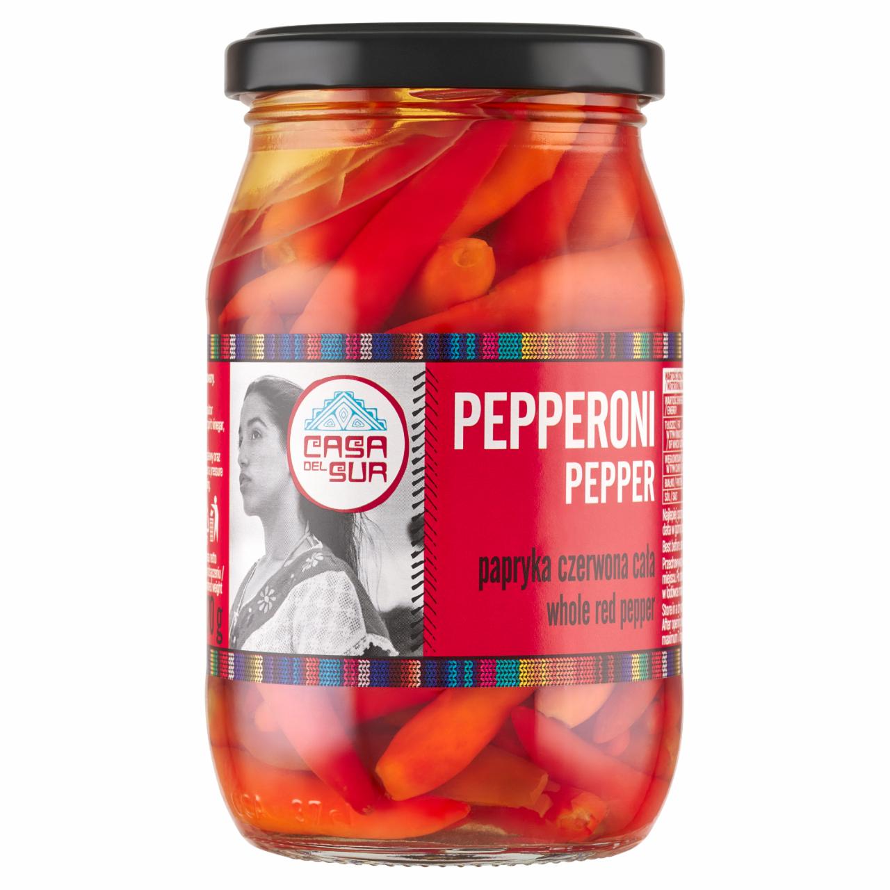 Zdjęcia - Casa del Sur Papryka czerwona cała pepperoni 325 g