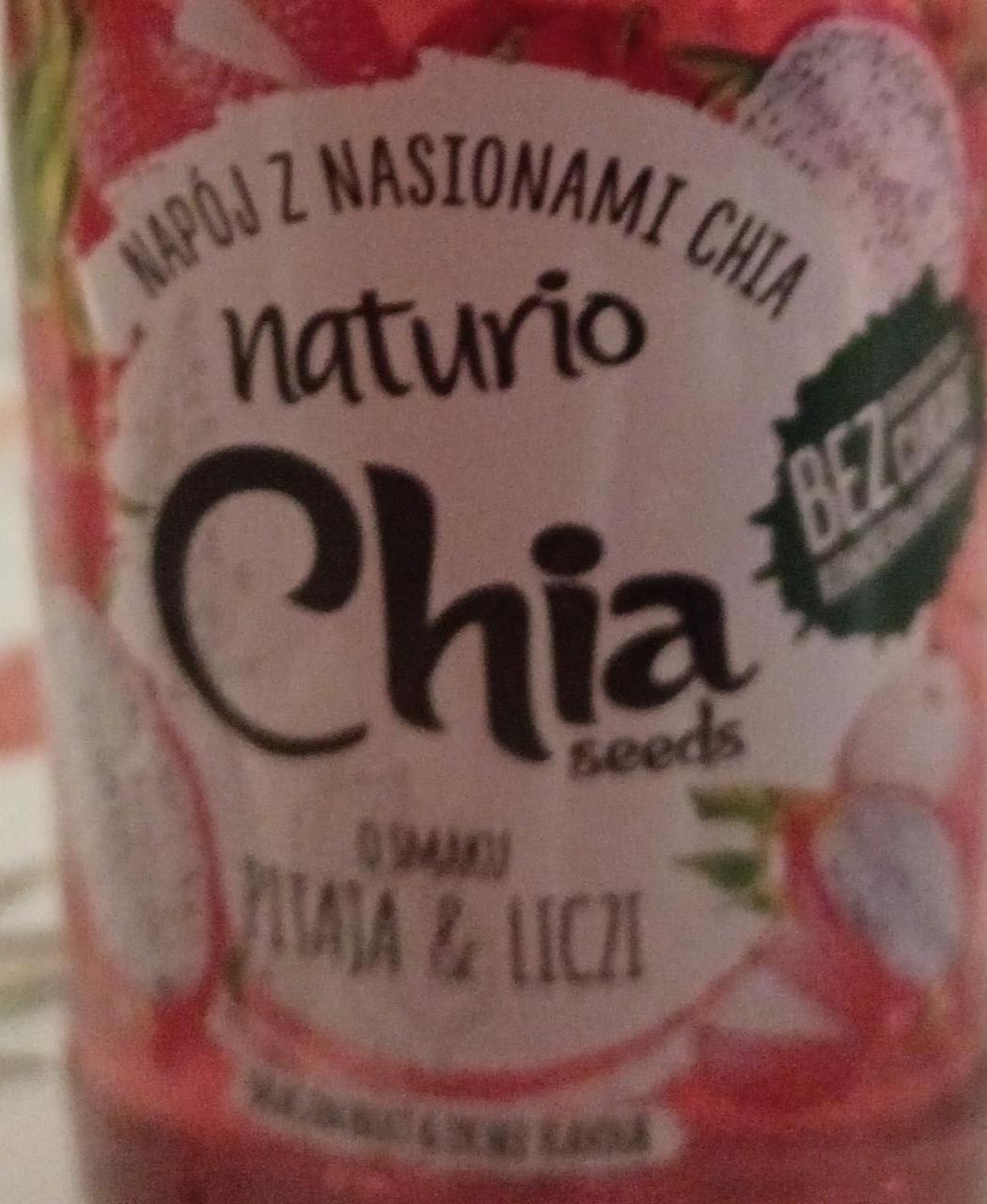 Zdjęcia - Napój z nasionami chia o smaku pitaja i liczi Naturio