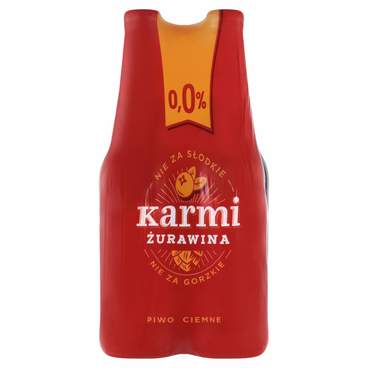 Zdjęcia - Karmi Piwo ciemne bezalkoholowe żurawina 4 x 400 ml