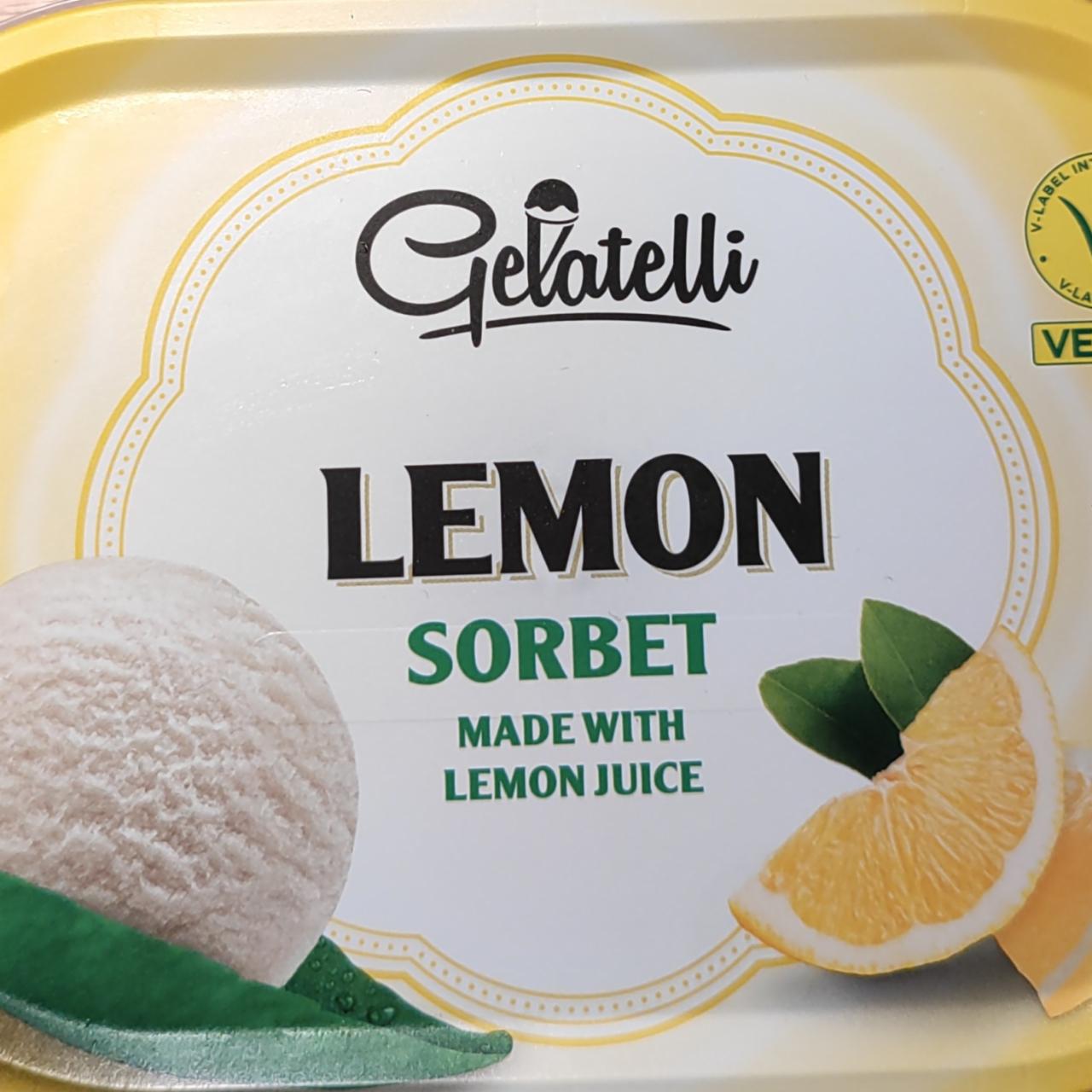 Zdjęcia - Lody lemon sorbet 1000ml Gelatelli