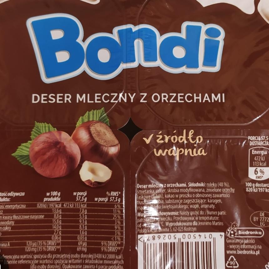 Zdjęcia - Deser mleczny z orzechami Bondi