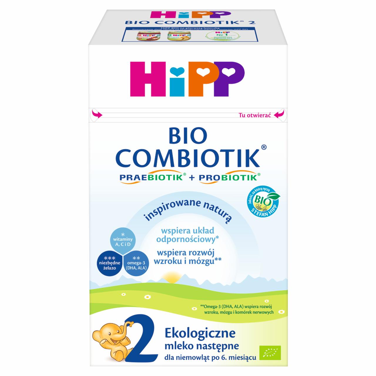 Zdjęcia - HiPP 2 BIO Combiotik Ekologiczne mleko następne dla niemowląt po 6. miesiącu 550 g