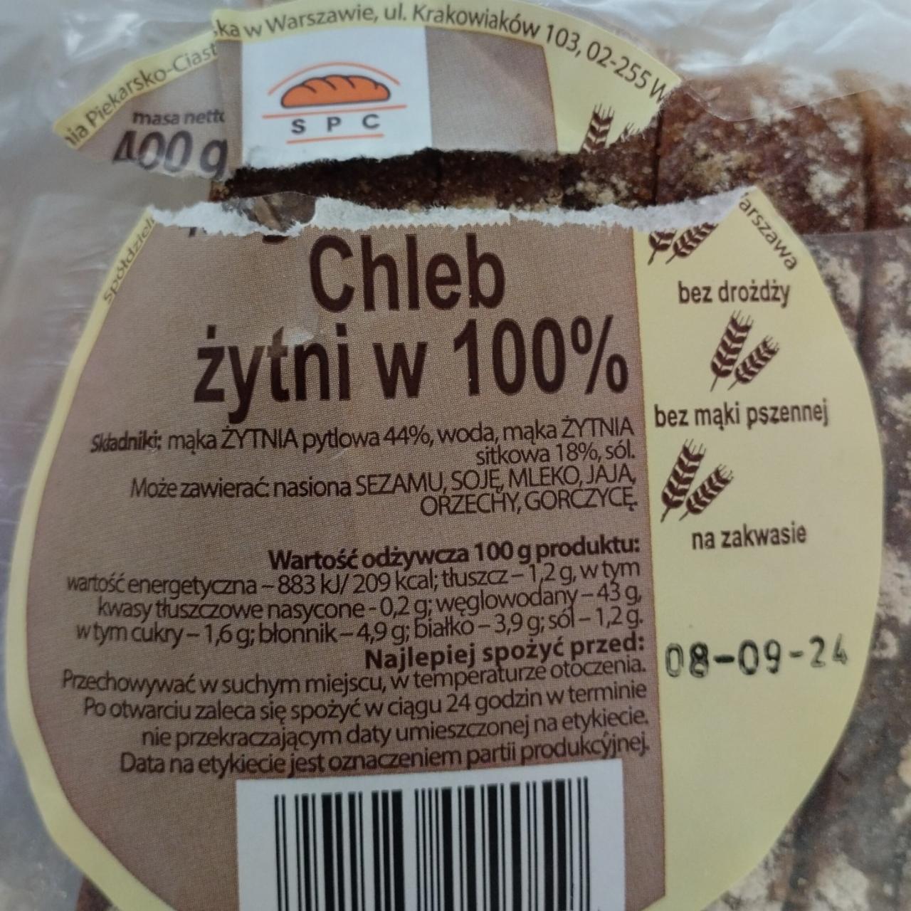 Zdjęcia - Chleb żytni w 100% SPC