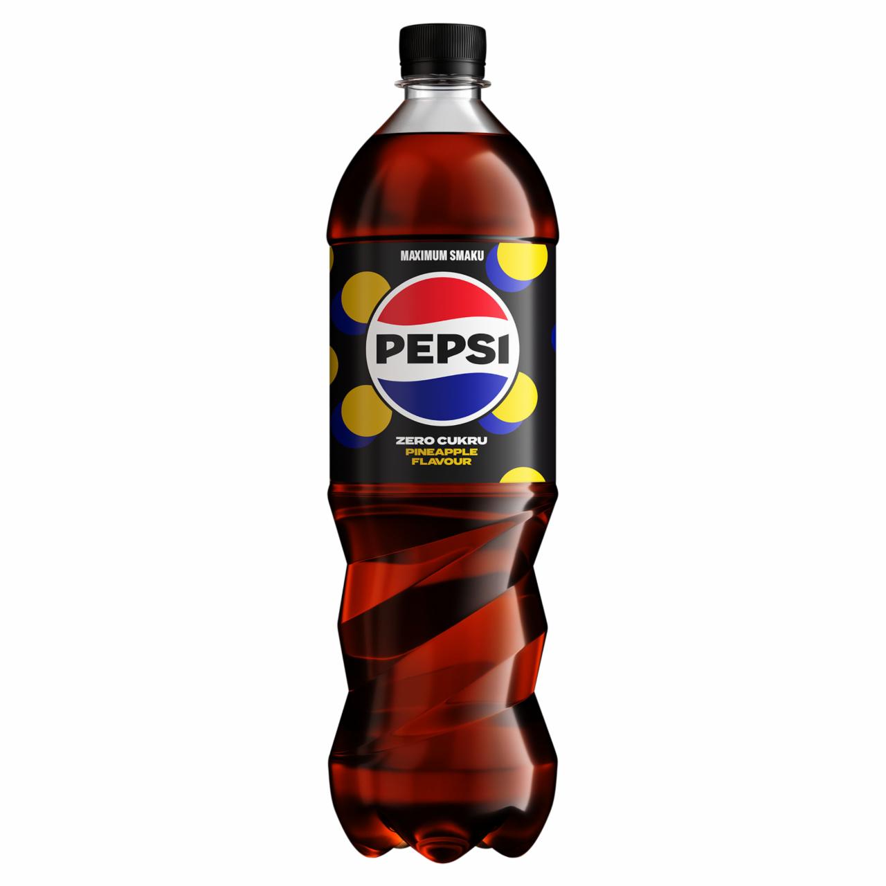 Zdjęcia - Pepsi-Cola Zero cukru Napój gazowany typu cola o smaku ananasowym 0,85 l