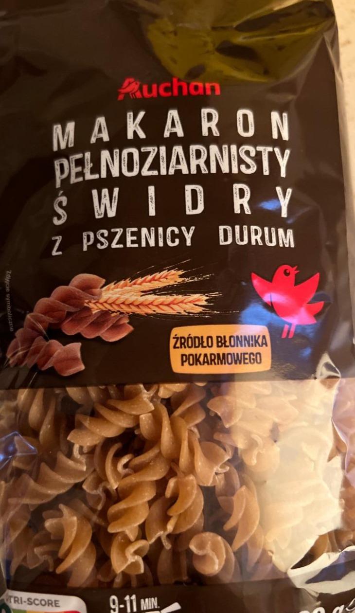 Zdjęcia - Makaron pełnoziarnisty świdry Auchan